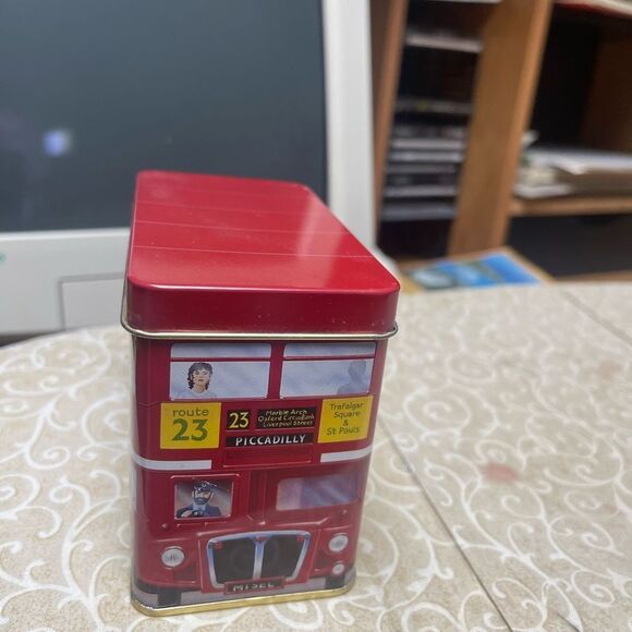 Vintage Bentley's Red Double-Decker Bus Tin - Picture 3 of 4